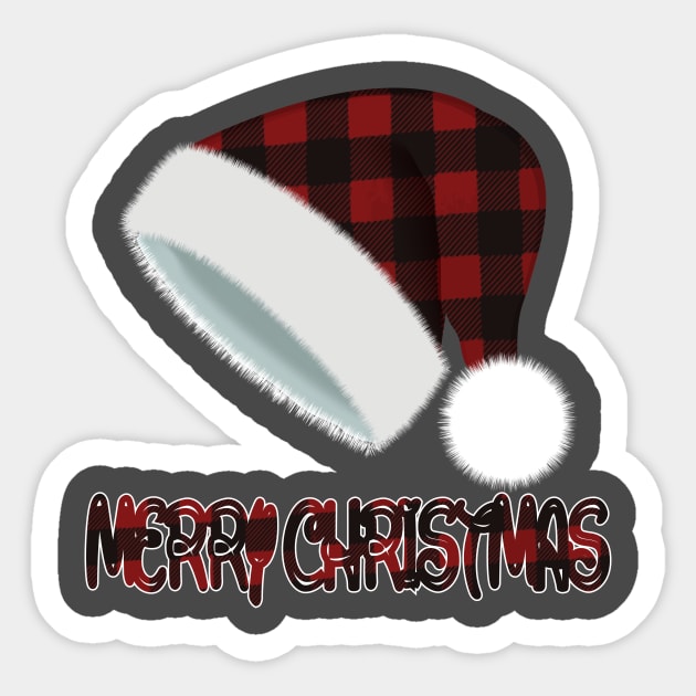 christmas hat Sticker by bratshirt